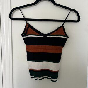 Women's stretchy crop top size S multi-colour